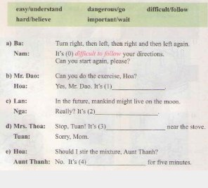 Language focus - trang 95 - Unit 10 - Tiếng Anh 8 - Lớp 8