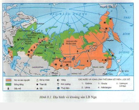 Vị trí địa lí và lãnh thổ LB Nga